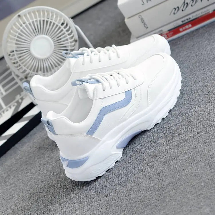 Fashionable Women's White Sneakers - 2020 Korean Style