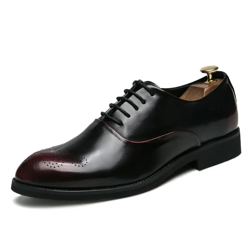 Men's Casual Leather Shoes - Stylish British Design