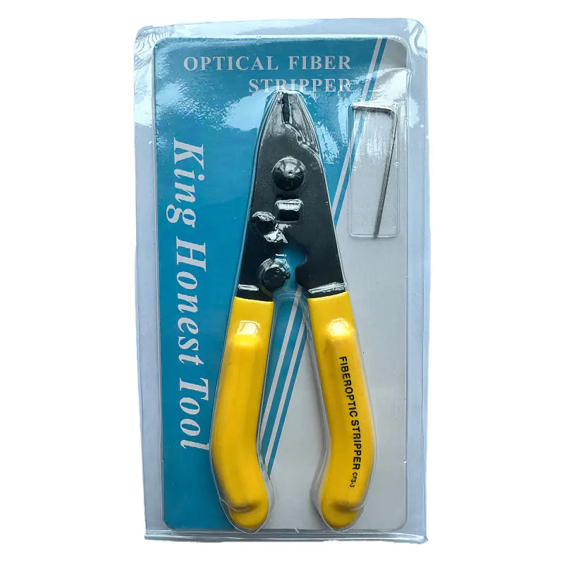 Fiber Optic Stripper Tool with Dual Ports and Metal Design