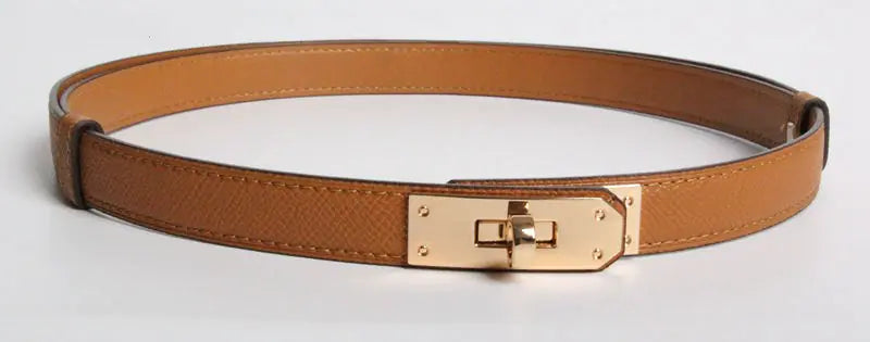 H 2019 New Kelly Leather Slim Belt for Women