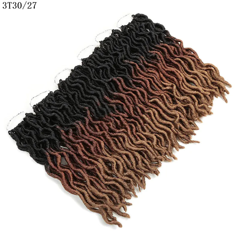 12-Inch African Long Curly Chemical Fiber Braid
