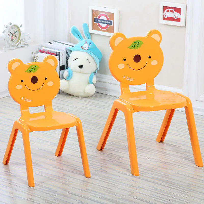 Eco-Friendly Cartoon Kids' Chair with Backrest