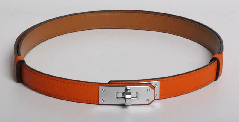 H 2019 New Kelly Leather Slim Belt for Women