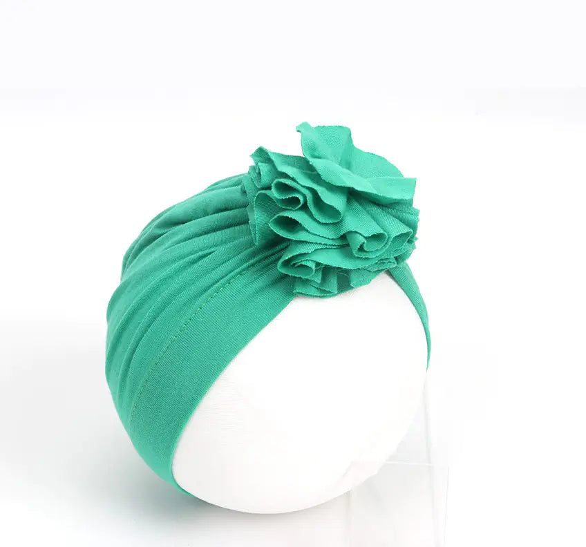 Cotton Floral Hat for Infants - Stylish Fall Winter Design