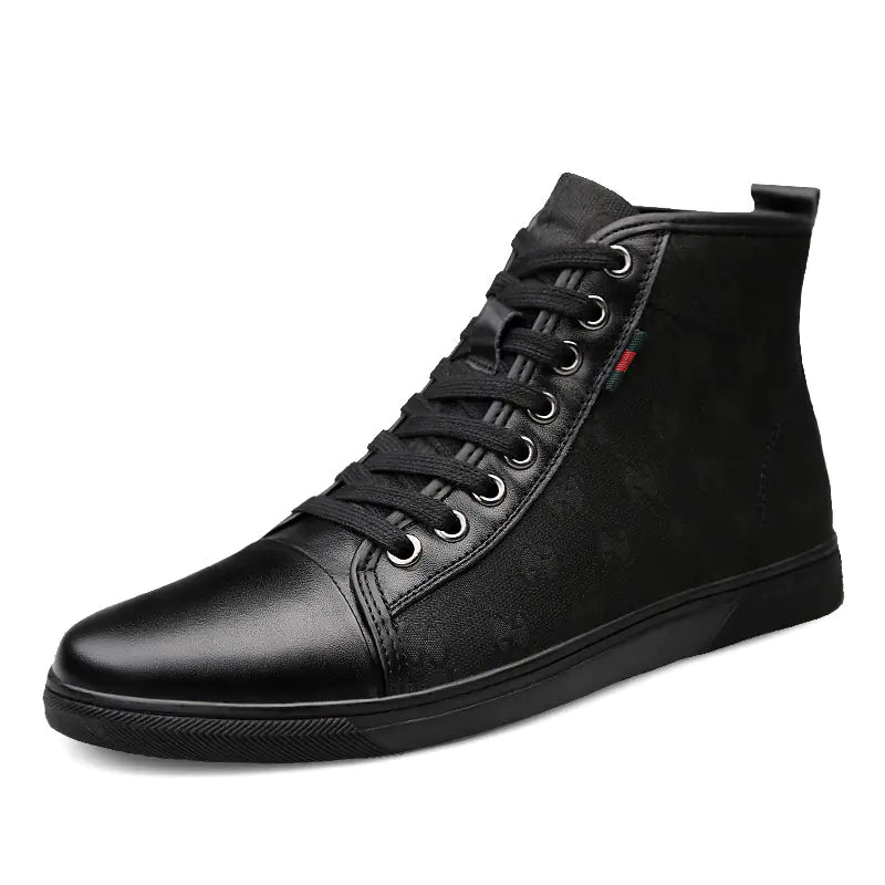 2023 Winter Men's High-Top Fashion Sneakers with Warm Lining