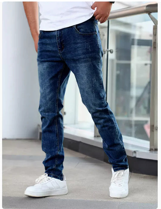 Levi Men's Midnight Blue Stretch Jeans - XXL (One Piece)