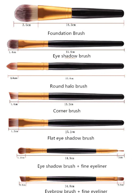 Makeup Brush Set – Loose Powder, Blush & Eyeshadow Brushes