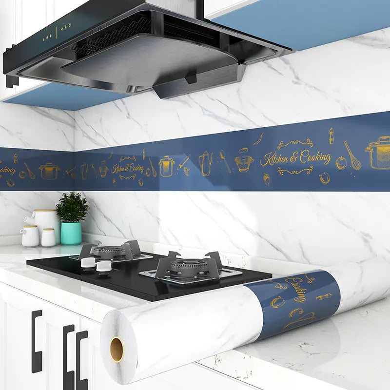 Oil-Resistant Kitchen Wall Stickers for Cabinets