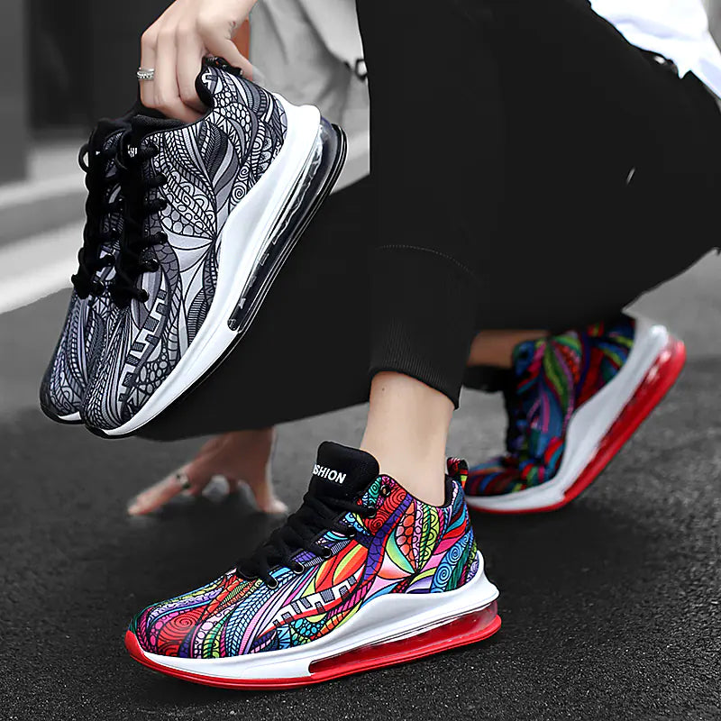 Colorful Low-Top Basketball Sneakers with Air Cushion