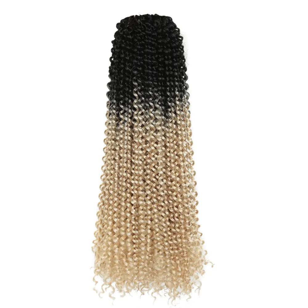 18-Inch African Water Wave Gradient Crochet Wig