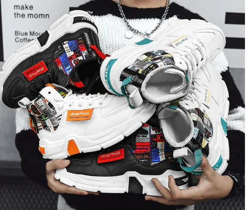 Men's High-Top Waterproof Sneakers for Fall/Winter