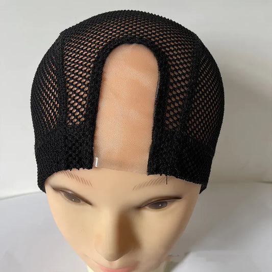 High Elasticity U-Shaped Wig Head Cover with Big Hole