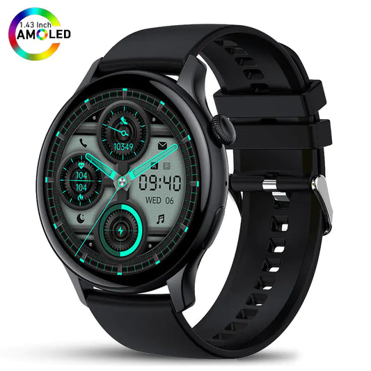 HK85 Smartwatch with AMOLED 1.43" Screen and Bluetooth