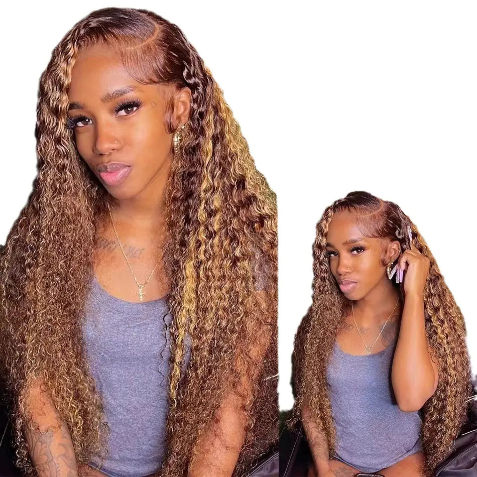 Front Lace Pixie Wig - Long Curly Human Hair