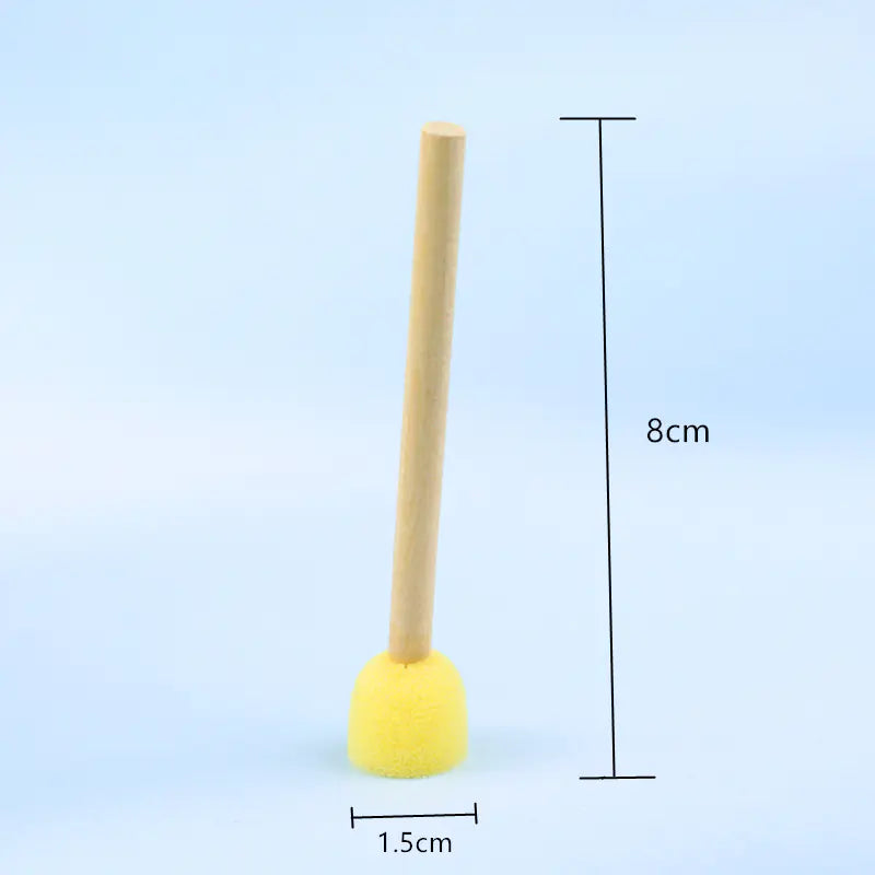 Children's Round Sponge Painting Brushes for Doodle Art