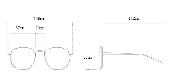 Colorful Glitter Retro Sunglasses with Large Frames