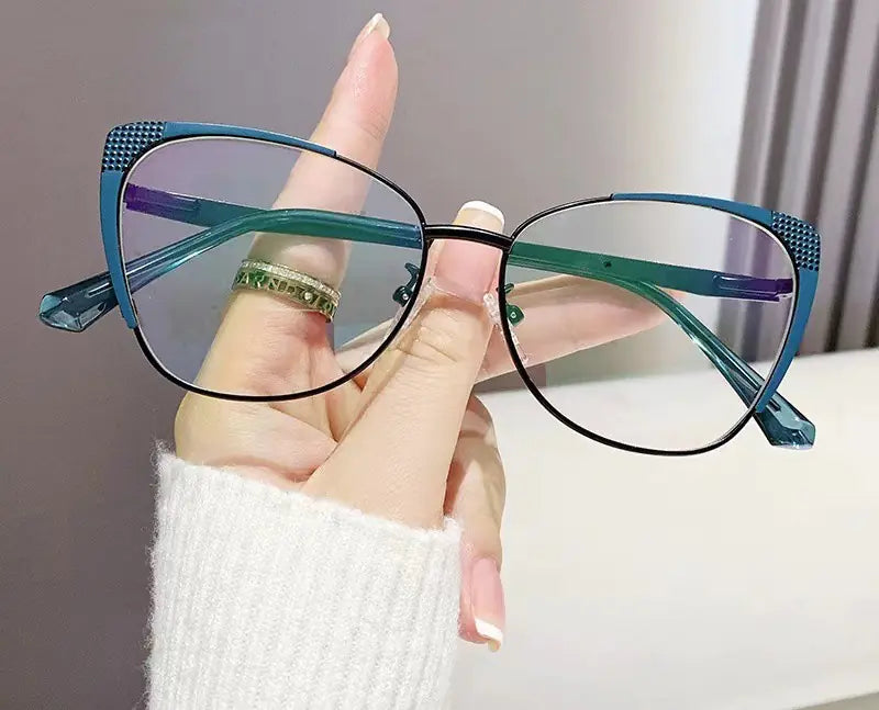 H 7151 Cat Eye Glasses for Men and Women, Anti-Blue Light