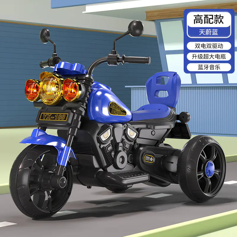 Children's Electric Trike with Remote Control (Battery-Powered)