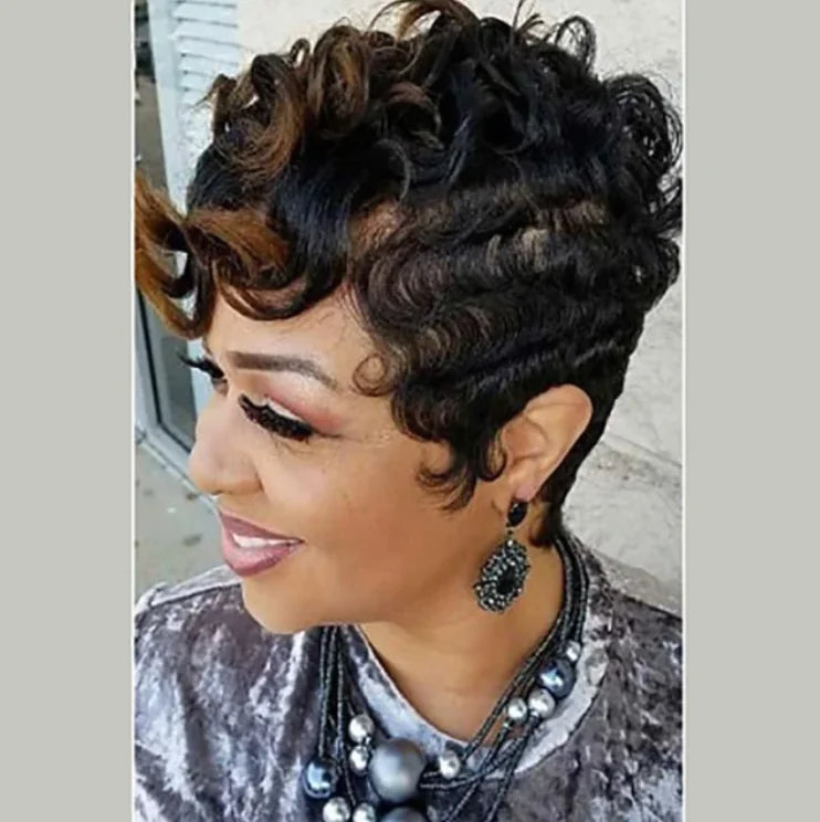 European Beauty Fashion Short Straight Hair Bundle