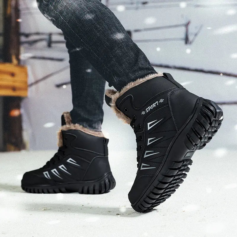 Men's Warm Snow Boots and Hiking Shoes