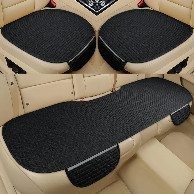 Summer Linen Comfortable Car Seat Cushion Set (3 pcs)