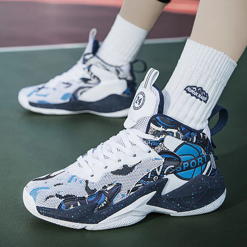 Men's Basketball Shoes - Spring New Breathable Sneakers