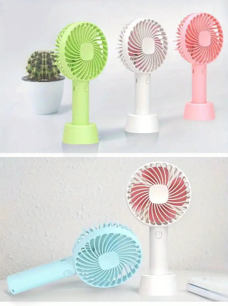 Mini USB Rechargeable Handheld Electric Fan (1pc)