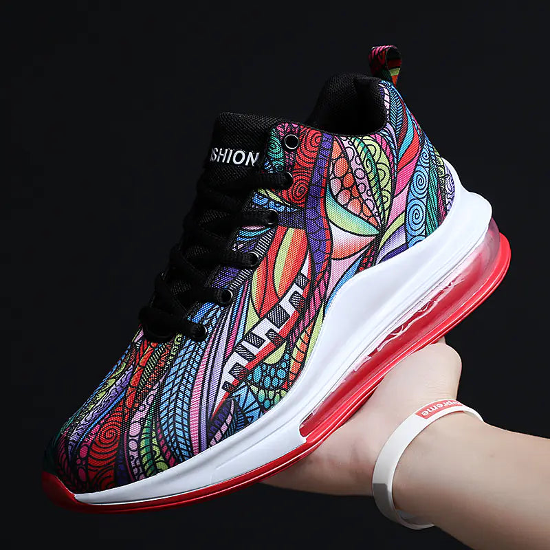 Colorful Low-Top Basketball Sneakers with Air Cushion