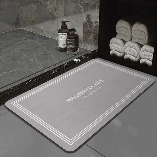 Diatom Ooze Bathroom Absorbent Non-slip Floor Mat