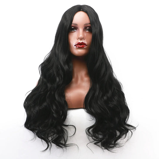 Mid-Length Long Curly Big Wave Wig for Women