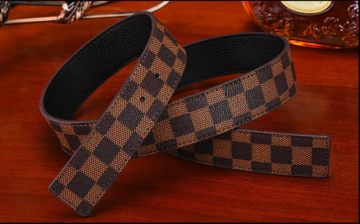 Men's Smooth Buckle Letter H Casual Belt (Korean Style)