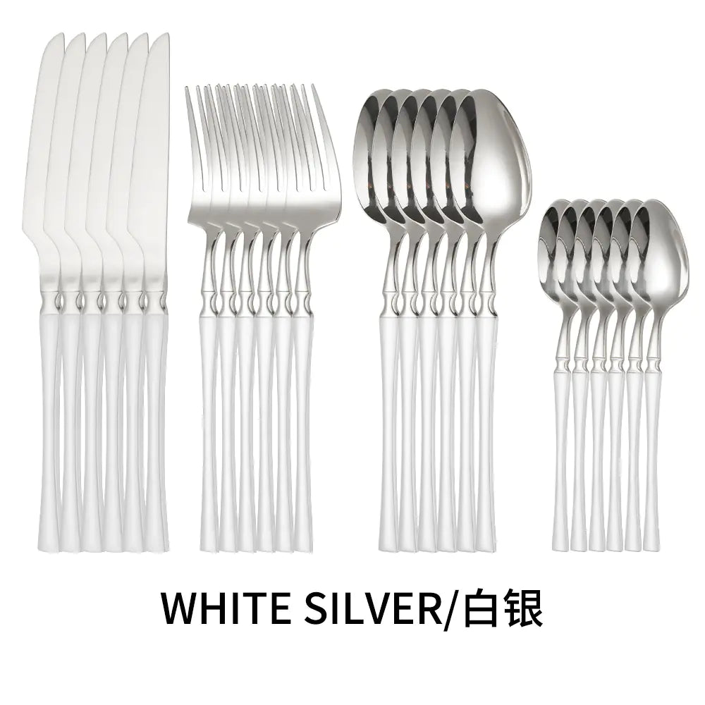 Titanium Coated Stainless Steel Cutlery Set for Dining