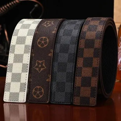 Men's Smooth Buckle Letter H Casual Belt (Korean Style)