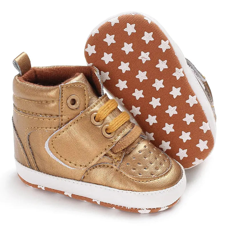 High-Top Soft Sole Non-Slip Baby Shoes for Boys