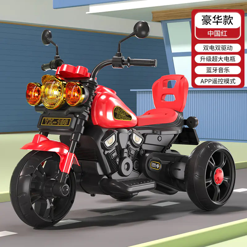 Children's Electric Trike with Remote Control (Battery-Powered)