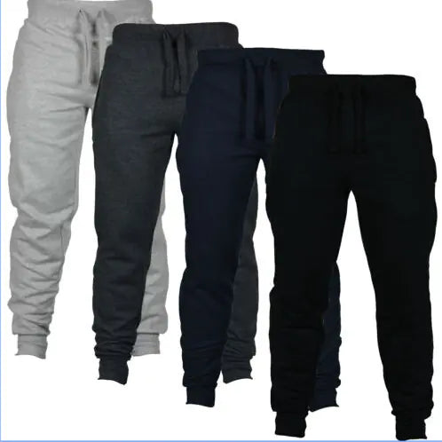 Men's Plus Size Solid Color Fitness Sweatpants