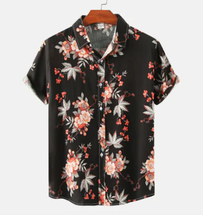 Summer Blossom Short Sleeve Shirt for Men (One Piece)