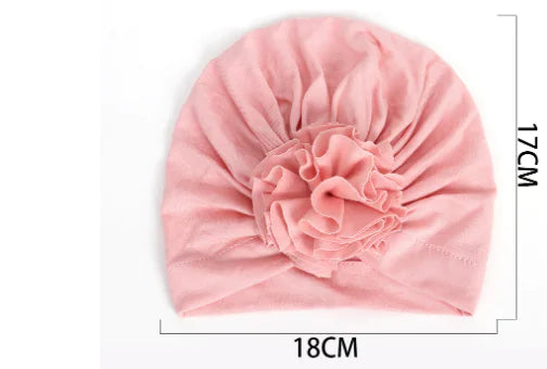 Cotton Floral Hat for Infants - Stylish Fall Winter Design