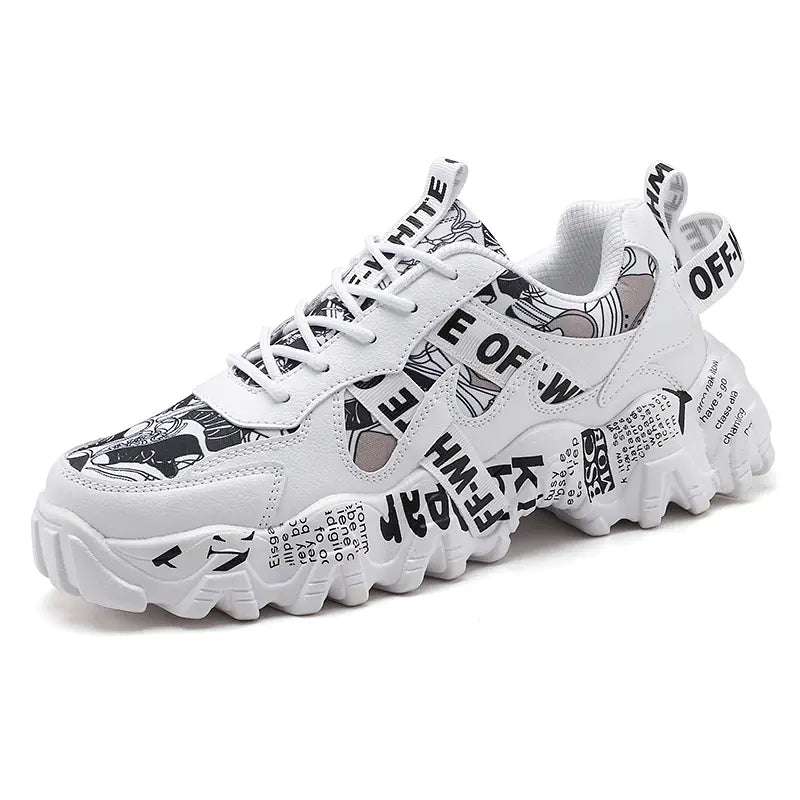 Summer Breathable Men's Sneakers - Trendy Casual Shoes