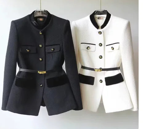 Sansa Elegant Office Blazer - Mid-Length Slim Fit (One Piece)