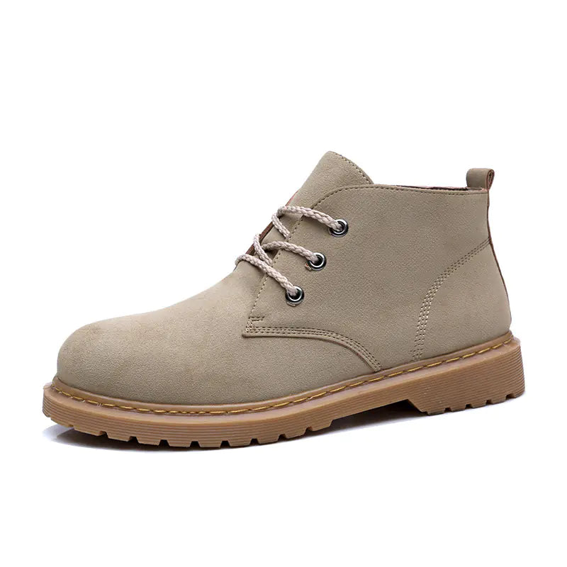 Men's High-Top Lace-Up Vintage Boots