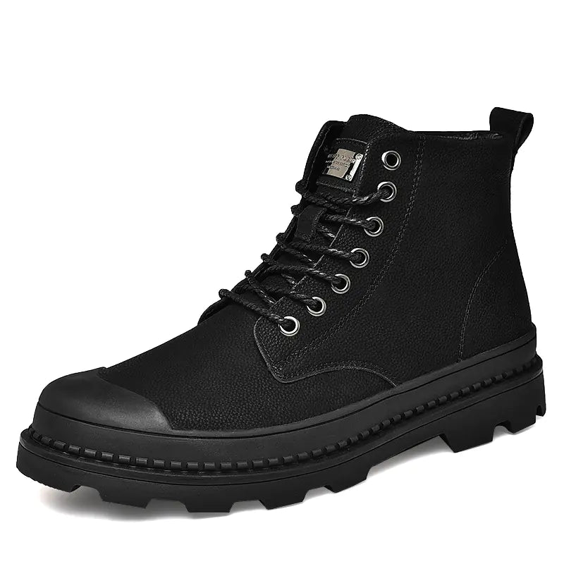 Men's Fashion Motorcycle Ankle Boots for Winter & Autumn