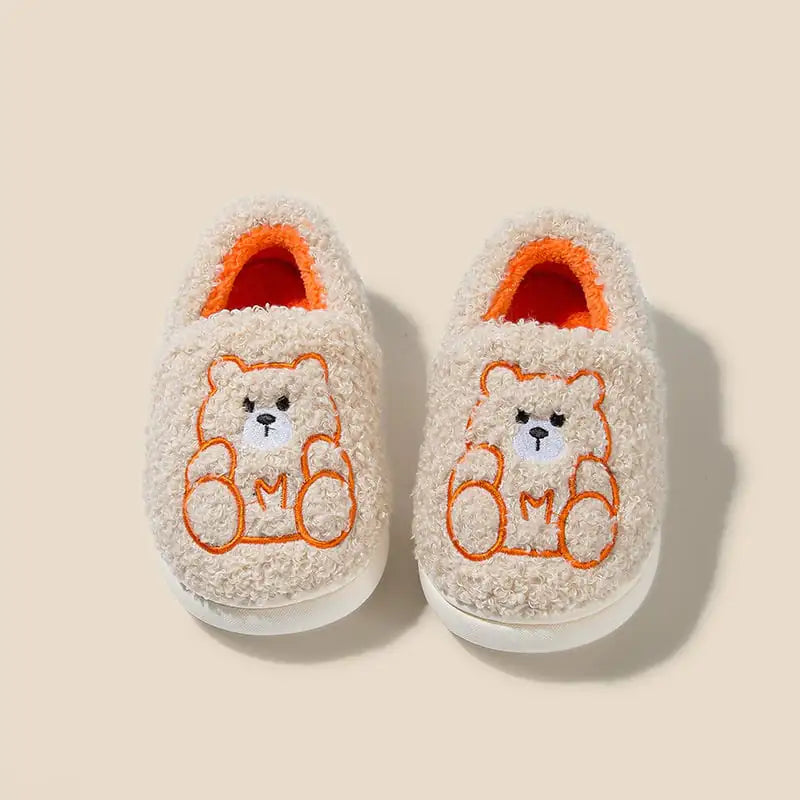 Warm Cartoon Home Slippers with Soft Bottoms