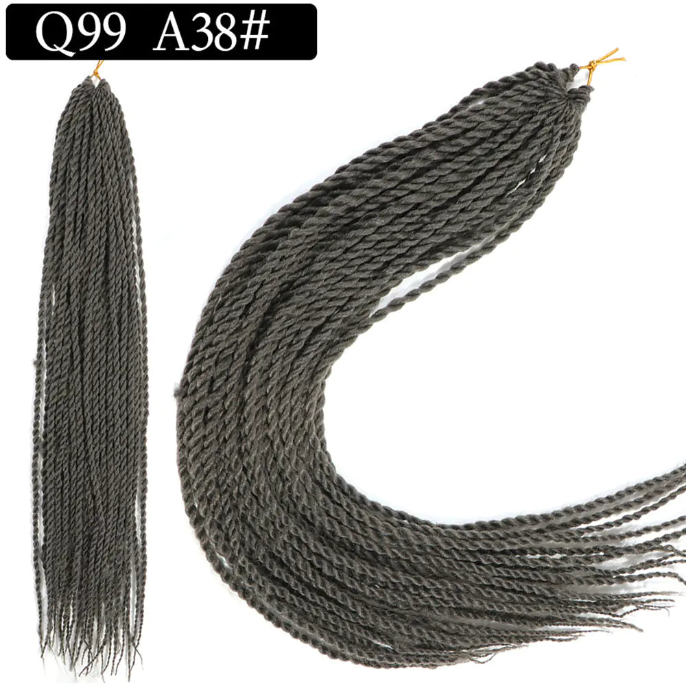 African Twist Braid Synthetic Hair Wig for Wholesale