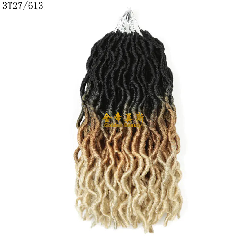 12-Inch African Long Curly Chemical Fiber Braid