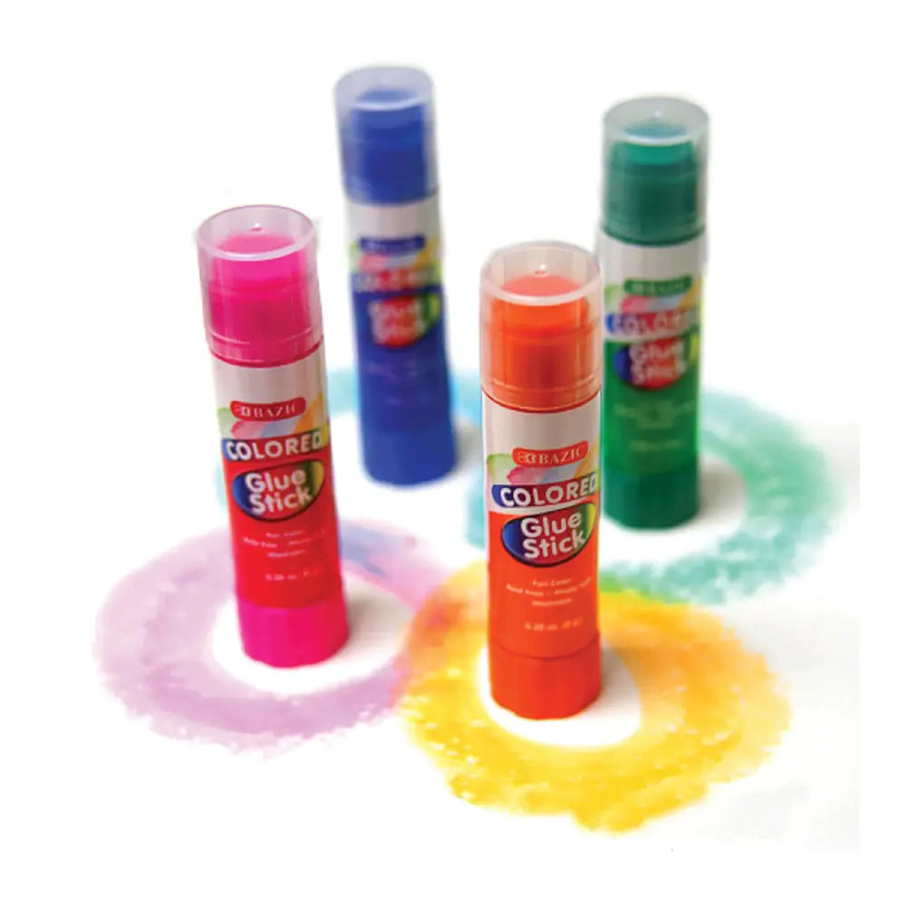 0.28 Oz (0.02lb) 4 Washable Colored Glue Stick