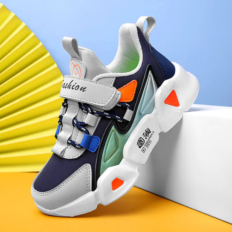 Leather Running Shoes for Little Girls