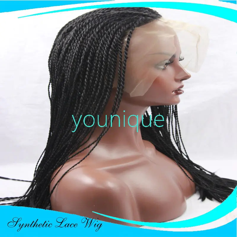 Manufacturer Direct Sale 2-Braid Lace Front Wig