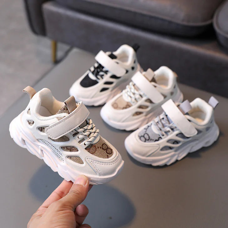 Boys' White Fashionable Comfortable Sneakers for Kids