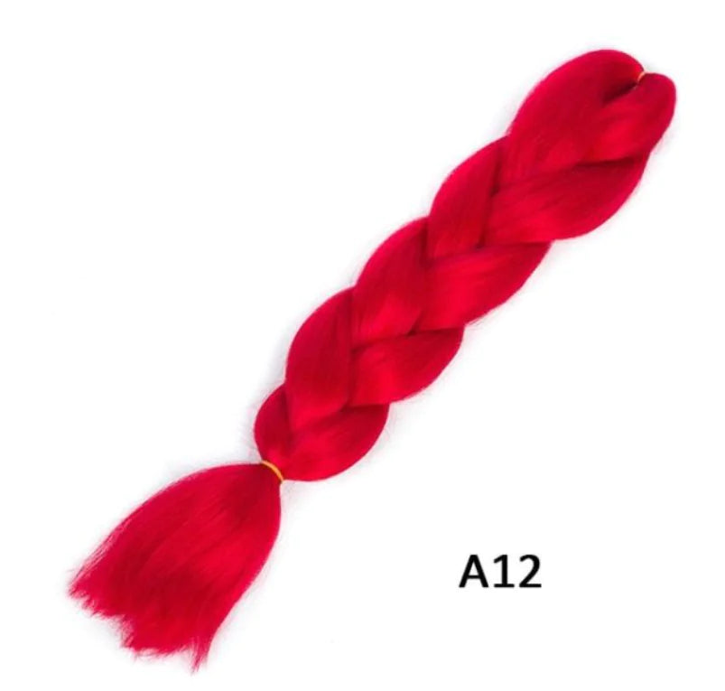 Big Braided Synthetic Wig with Dirty Braid Design